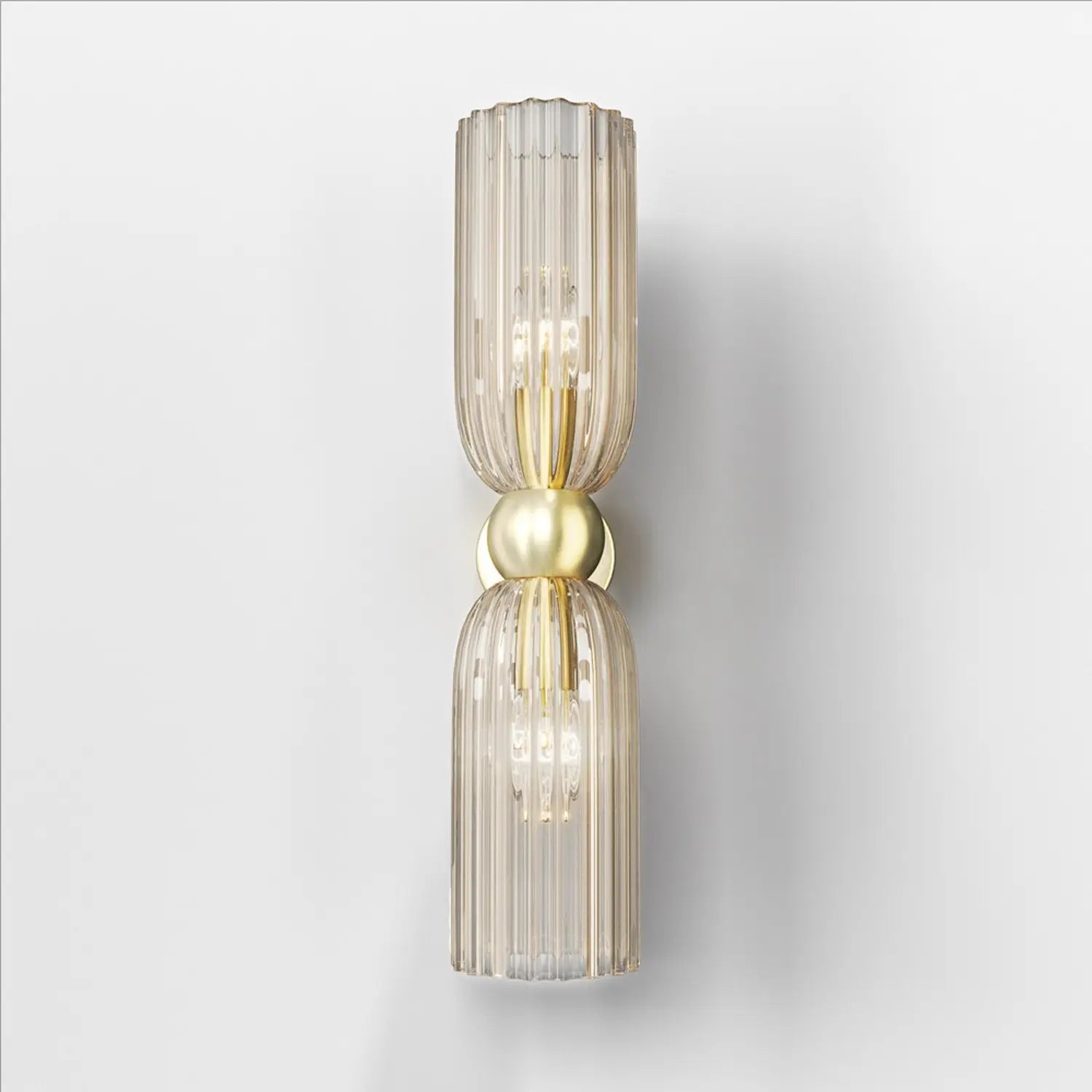 B-Ware Maytoni Wandleuchte Wandlampe Antic 2 Flg Glas Gold Bernstein Beleuchtung - 4099776006305