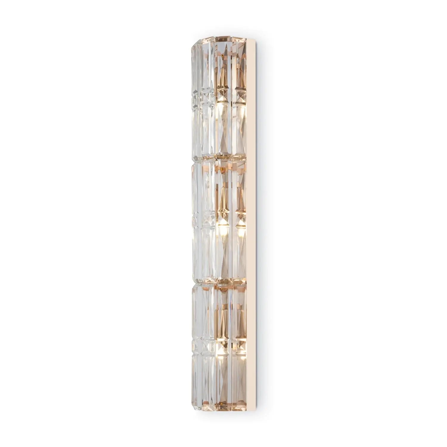 B-Ware Maytoni Wandleuchte Wandlampe Facet Glas Gold E14 Led Höhe 75,2 Cm Lampe Leuchte - 4251110048277
