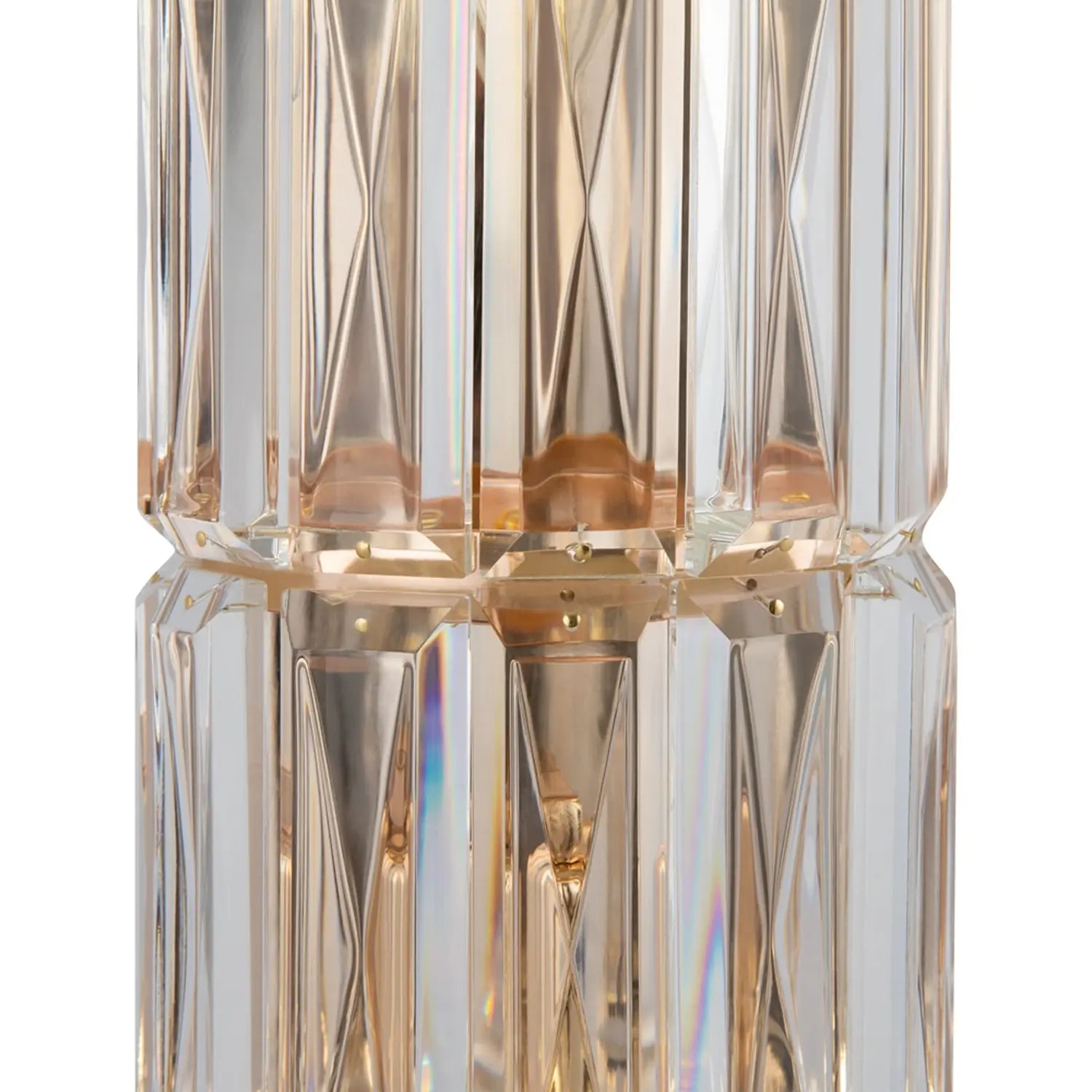B-Ware Maytoni Wandleuchte Wandlampe Facet Glas Gold E14 Led Höhe 75,2 Cm Lampe Leuchte - 4251110048277