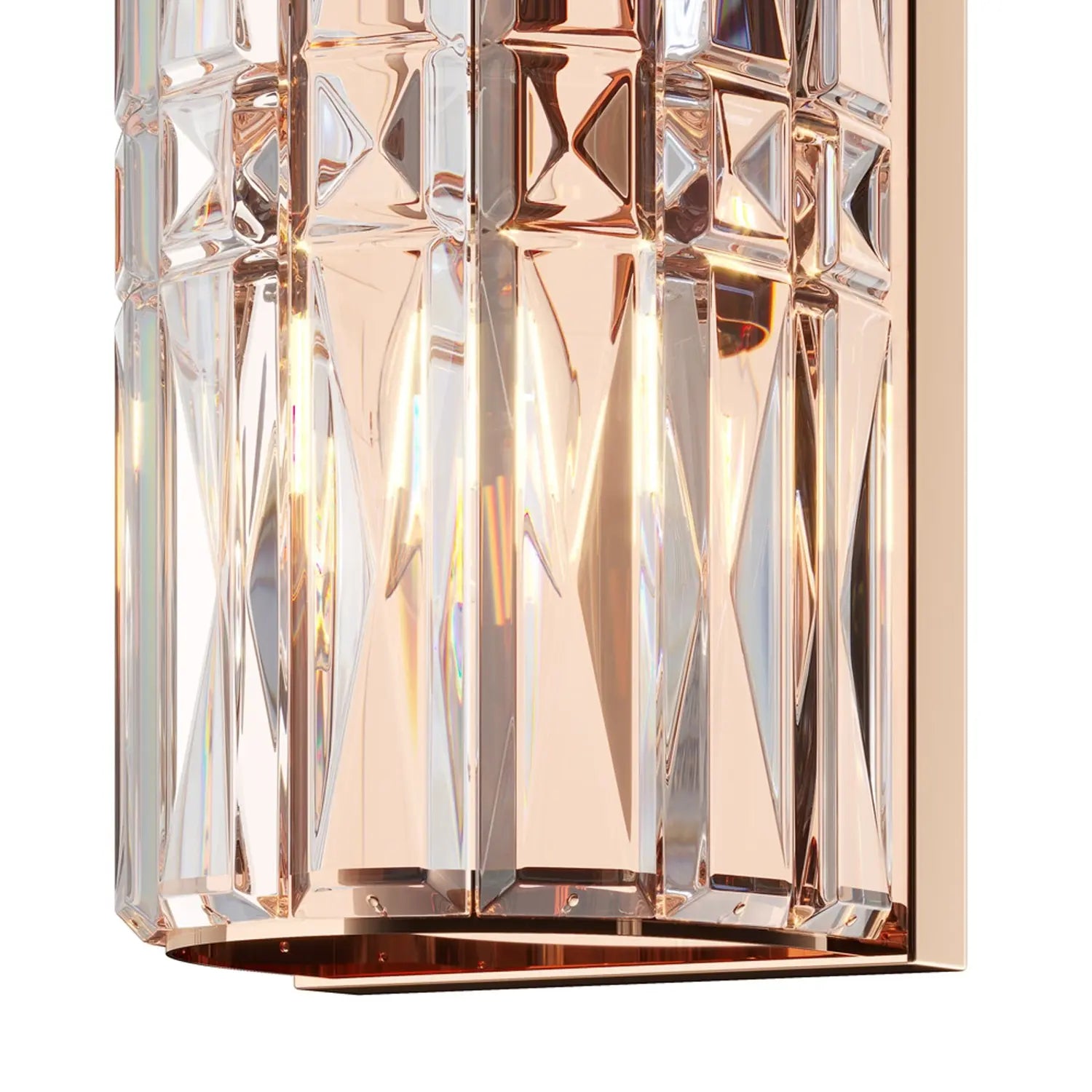 B-Ware Maytoni Wandleuchte Wandlampe Facet Glas Gold E14 Led Höhe 75,2 Cm Lampe Leuchte - 4251110048277