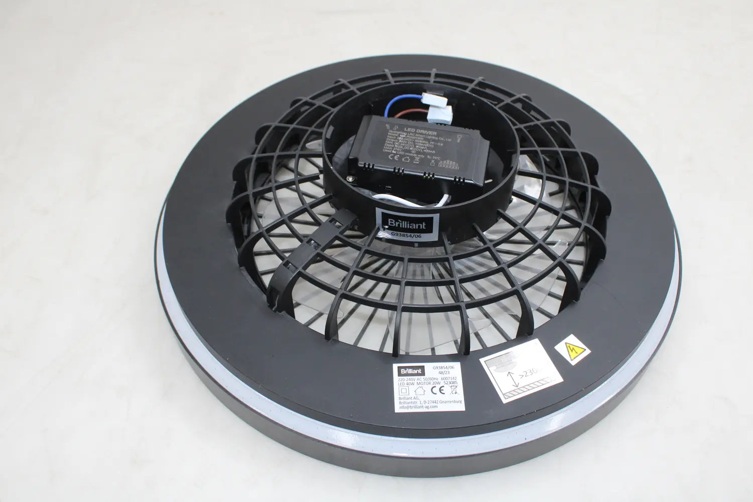 D-Ware Mazzaro Deckenleuchte Lampe Led Ventilator Rgb Kunststoff Defektware - 4004353428449