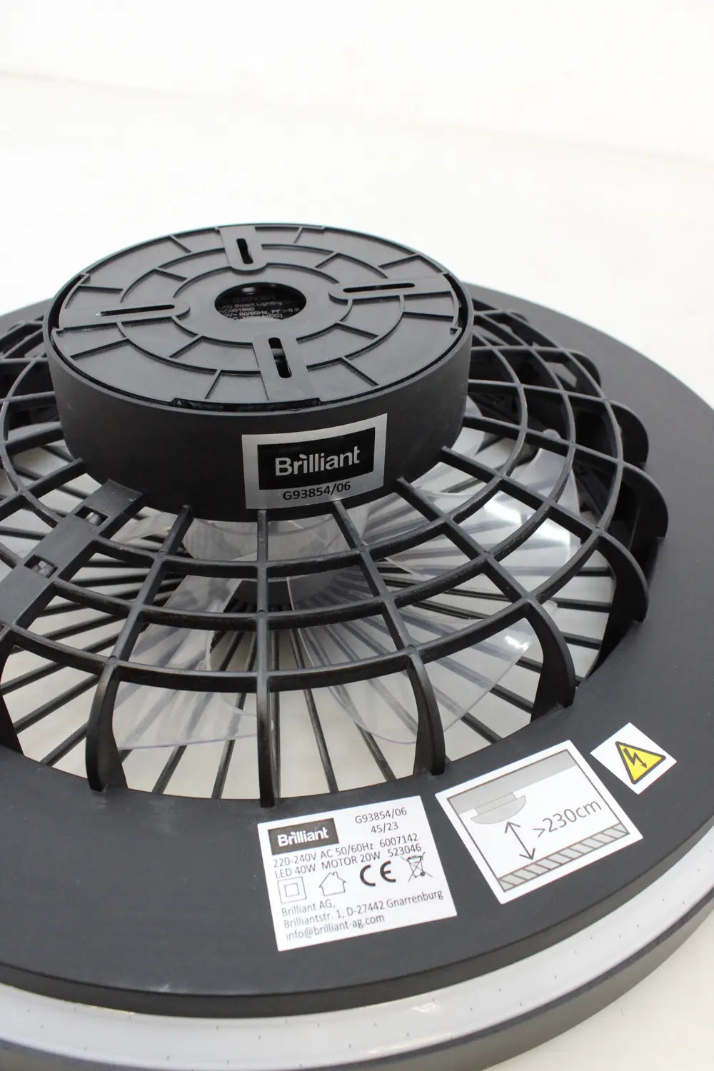D-Ware Mazzaro Deckenleuchte Lampe Led Ventilator Rgb Kunststoff Wohnzimmer Defektware - 4004353428449