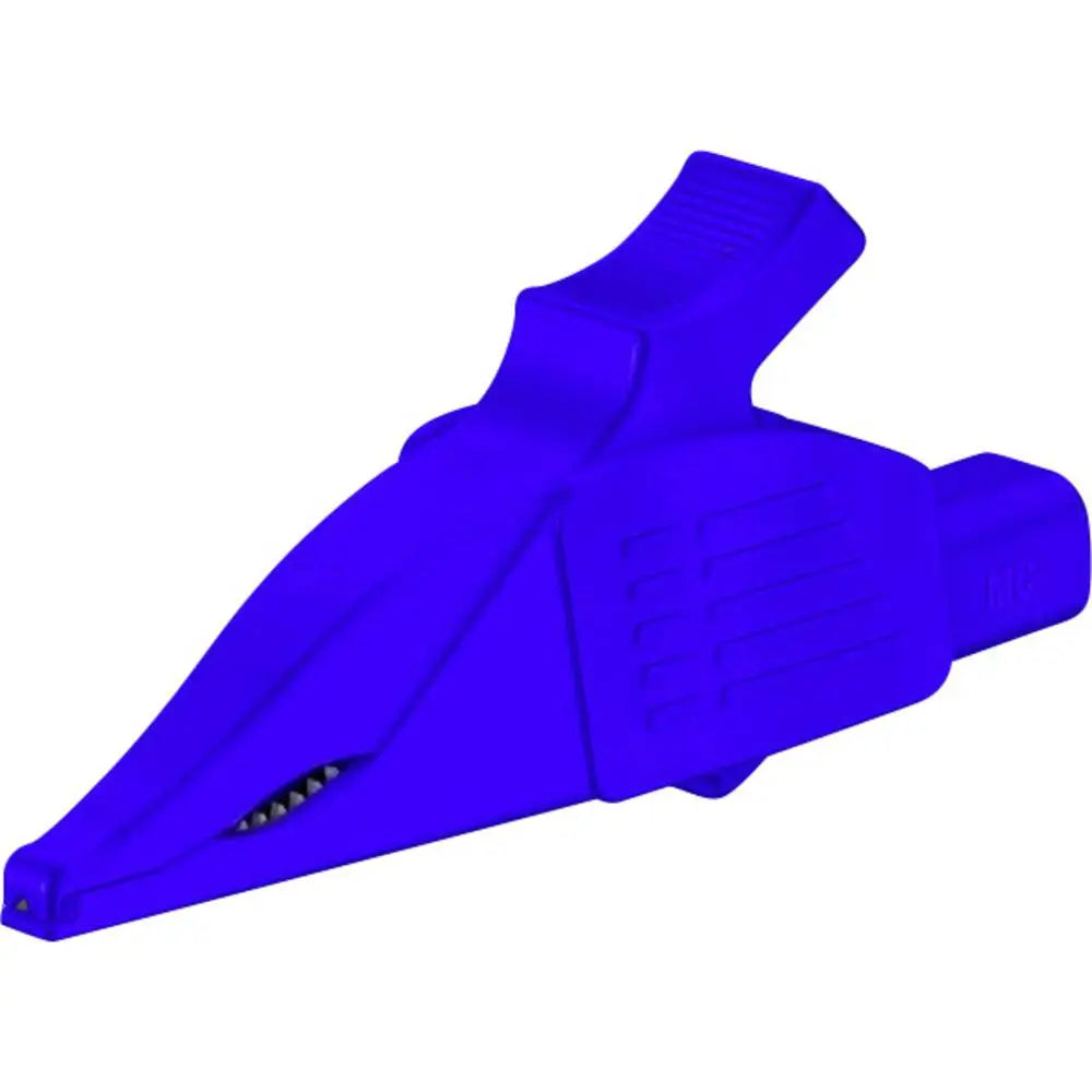 B-Ware Stäubli Abgreifklemme Krokodilklemme Sicherheitsabgreifer Blau 4 Mm 5 Stück - 4016138189186
