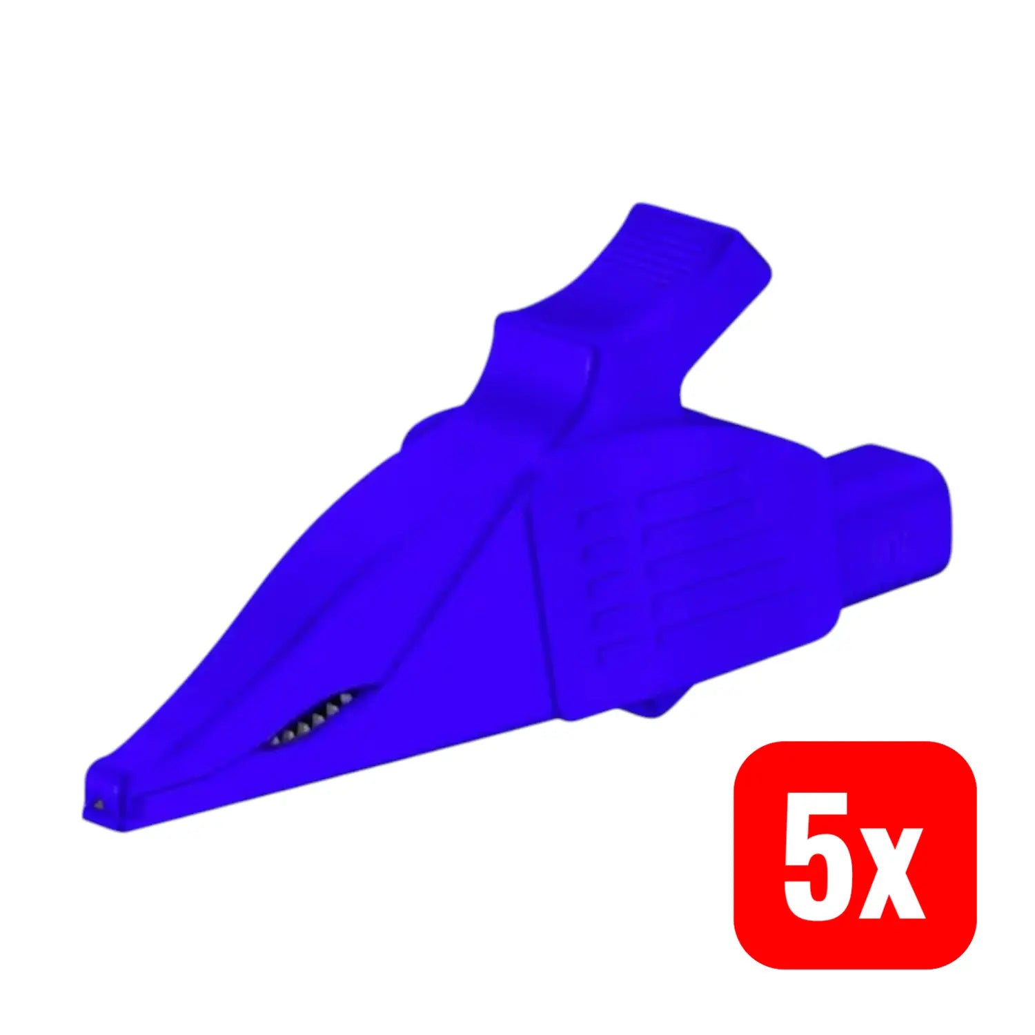 B-Ware Stäubli Abgreifklemme Krokodilklemme Sicherheitsabgreifer Blau 4 Mm 5 Stück - 4016138189186
