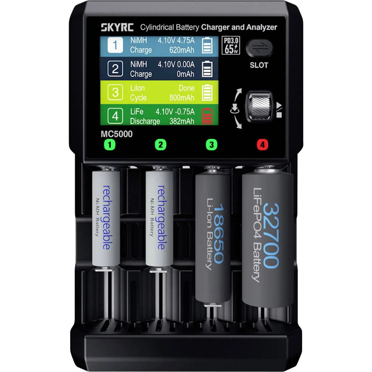 B-Ware Sky Rc Rundzellen Ladegerät Akkuladegerät Mc5000 Li Ion Ni Mh Ni Cd Bluetooth Usb C - 6930460008671