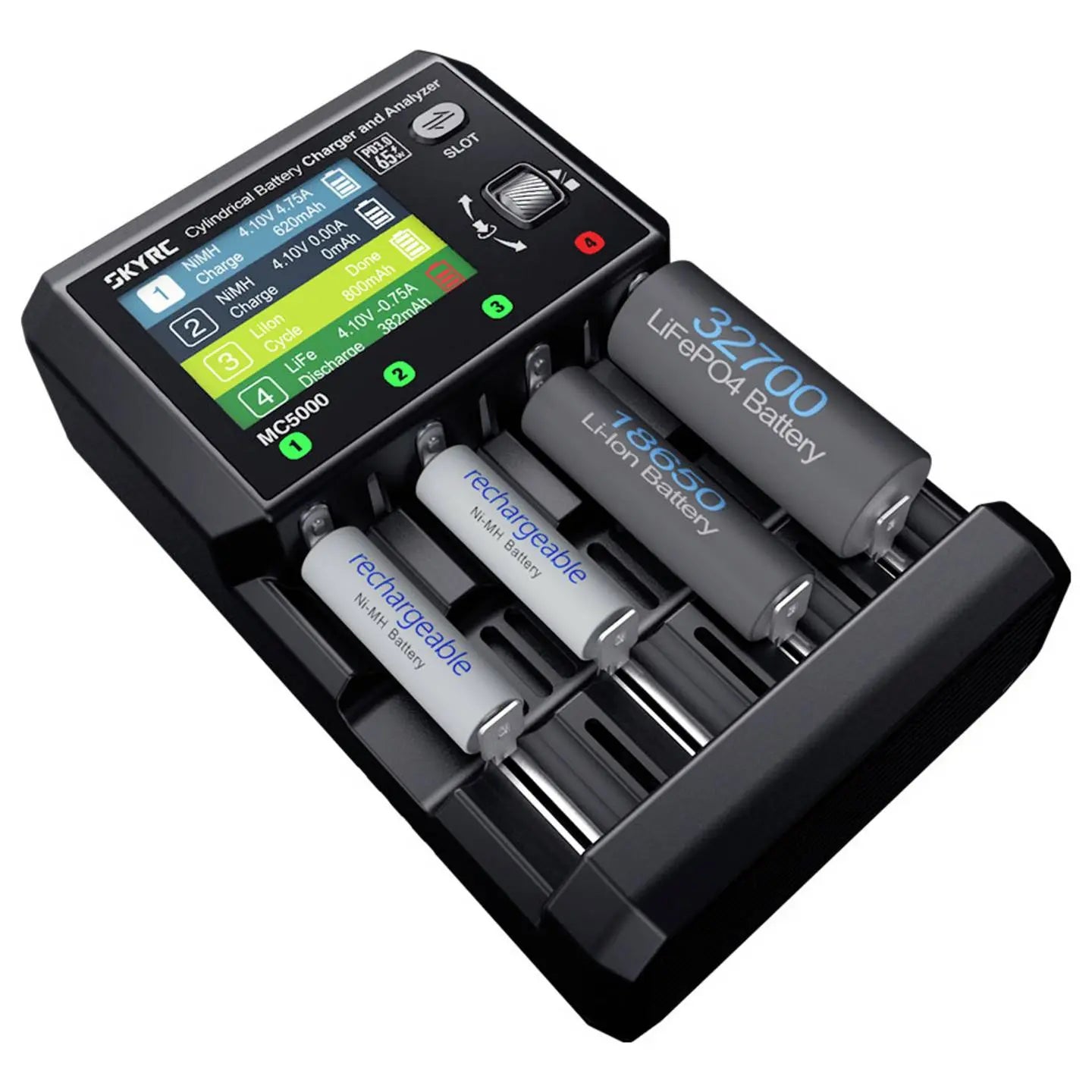 B-Ware Sky Rc Rundzellen Ladegerät Akkuladegerät Mc5000 Li Ion Ni Mh Ni Cd Bluetooth Usb C - 6930460008671