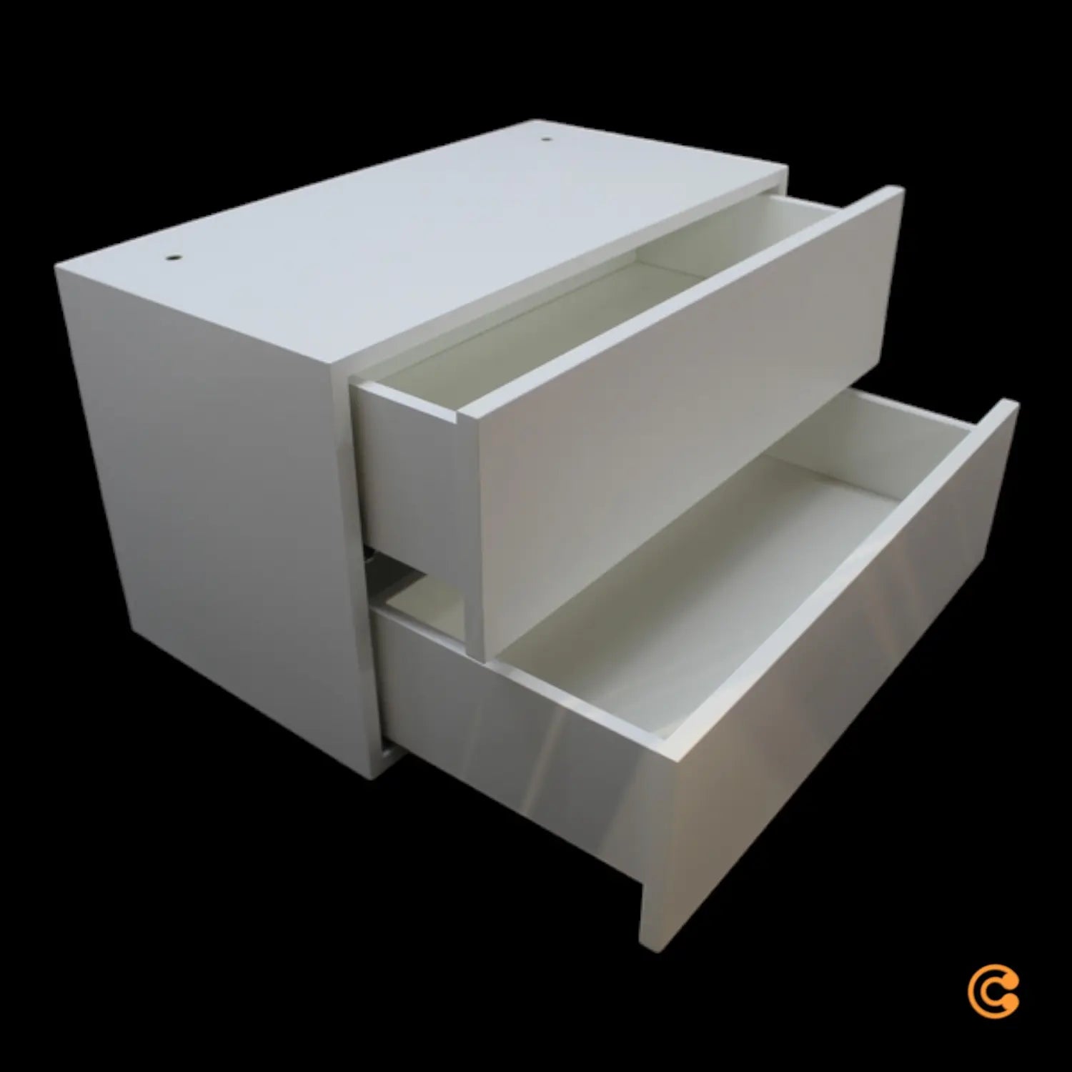 B-Ware Mdf Italia Minima 3.0 Modul F025010 – Doppelschublade L60 Cm, Weiß (F008 Bianco) - 1