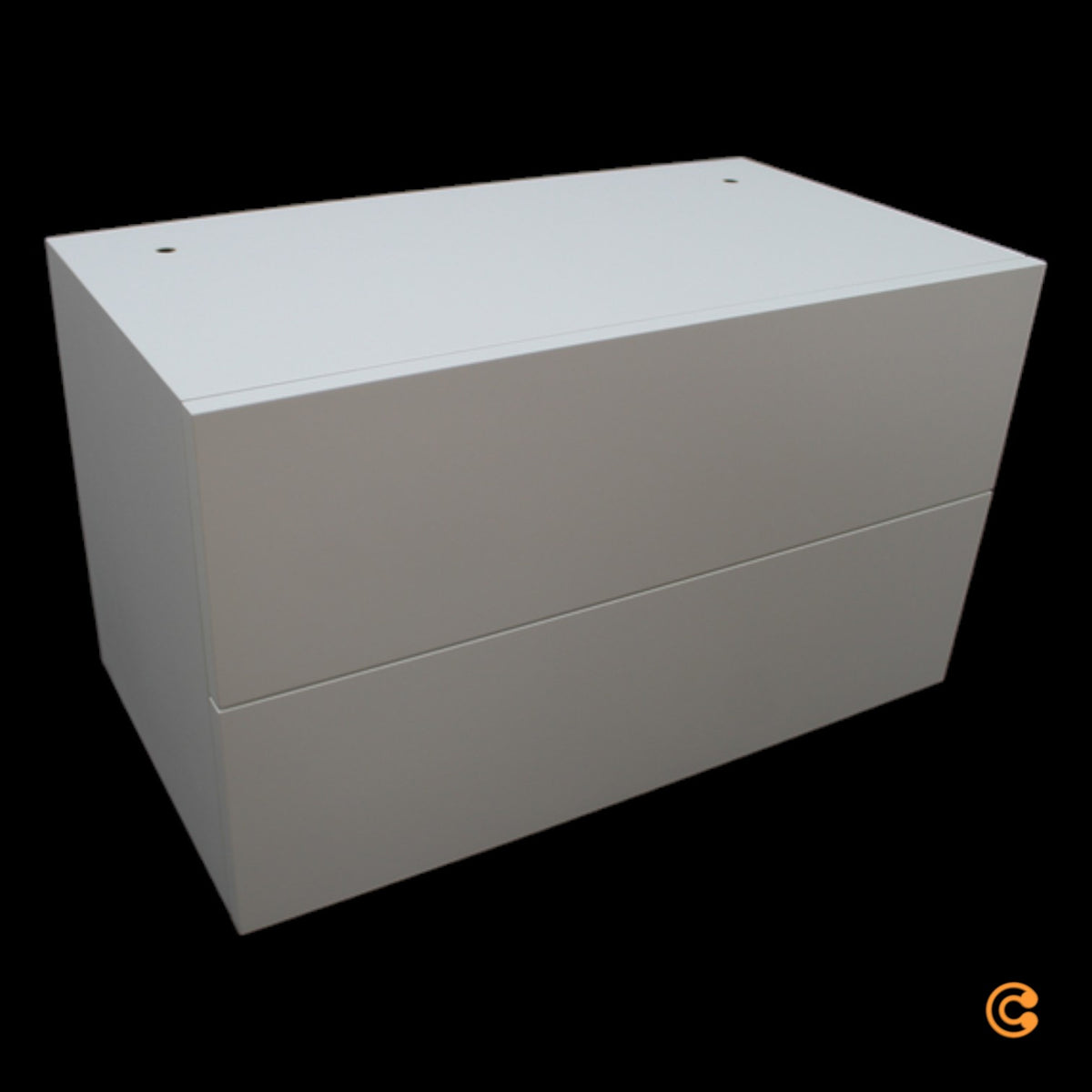 MDF Italia Minima 3.0 Modul F025010 – Doppelschublade L60 cm, Weiß (F008 Bianco) - 1