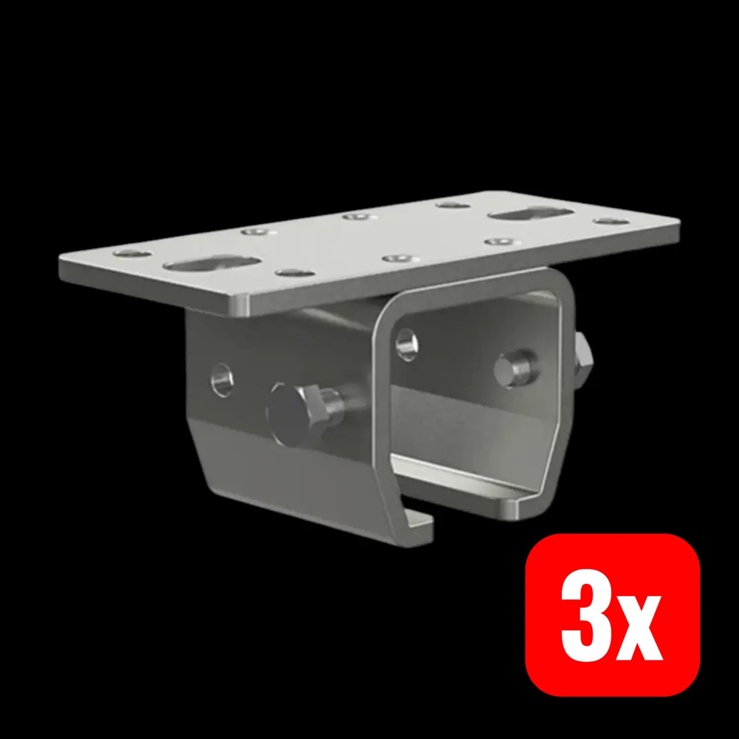 B-Ware Mea Deckenbefestigung Nr 2 Halterung Laufrohr Stahl Verzinkt 75 Cm 3 Stück - 4001990131701