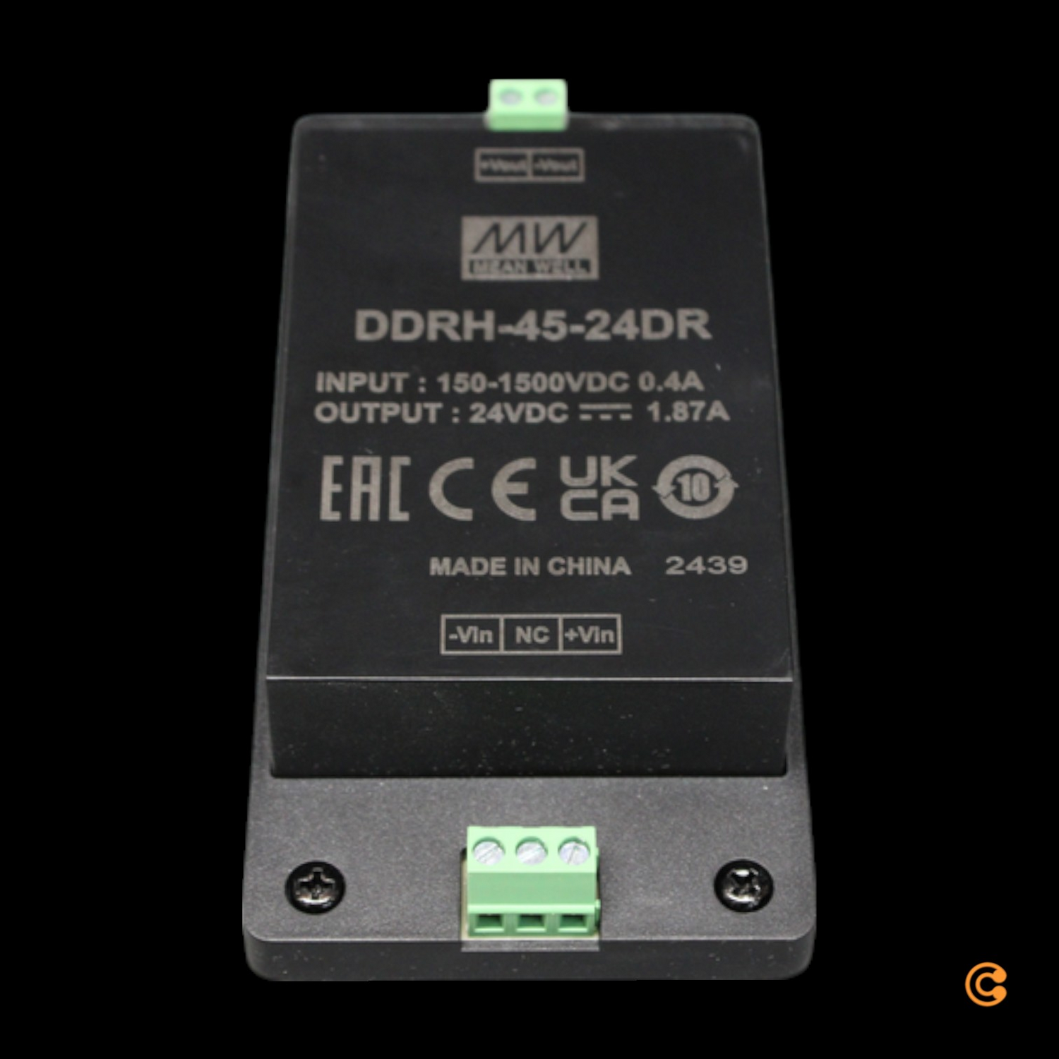 Mean Well Dc/Dc Wandler Konverter Ddrh 45 24 Dr 45 W Hutschiene 150 1500 V 24 V B-Ware - 4021087091770