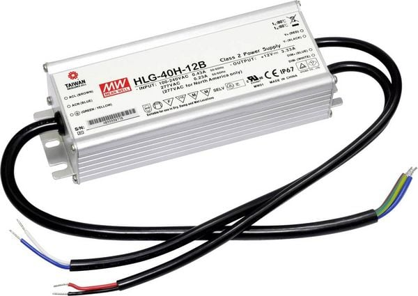 Mean Well Hlg 40 H 24 B Snt Netzteil Stromversorgung Ip67 40 W 24 V1 Outdoor B-Ware - 4711287448404