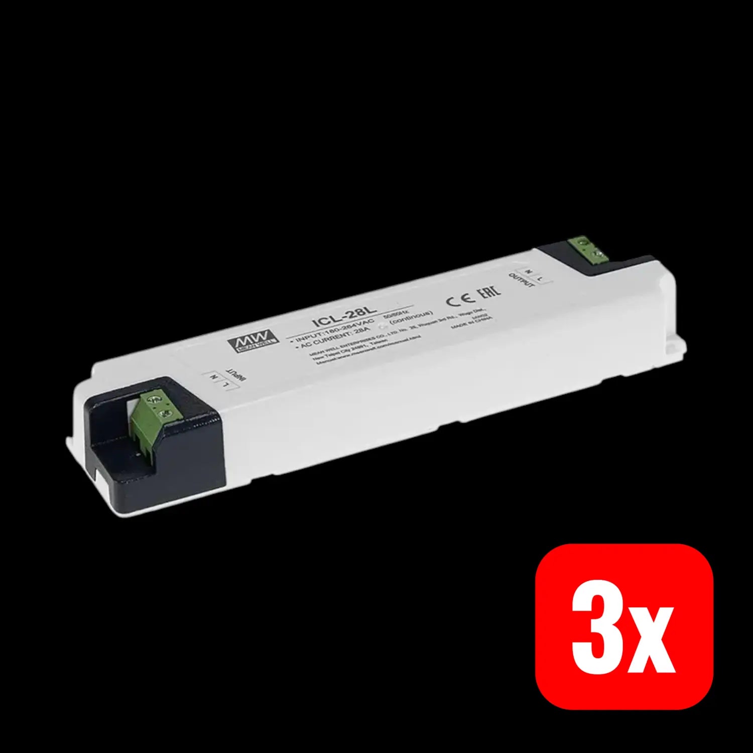 B-Ware Mean Well Einschaltstrombegrenzer Strombegrenzer Icl 28 L Serie Grau 3 Stück - 4711287421902