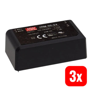 B-Ware Mean Well Irm 30 15 Ac/Dc Printnetzteil 30 W Wandler Modul Netzteil 3 Stück