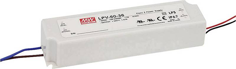 B-Ware Mean Well Led Treiber Trafo Netzteil Transformator Konstantspannung 60 W 3 Stück - 4021087006842
