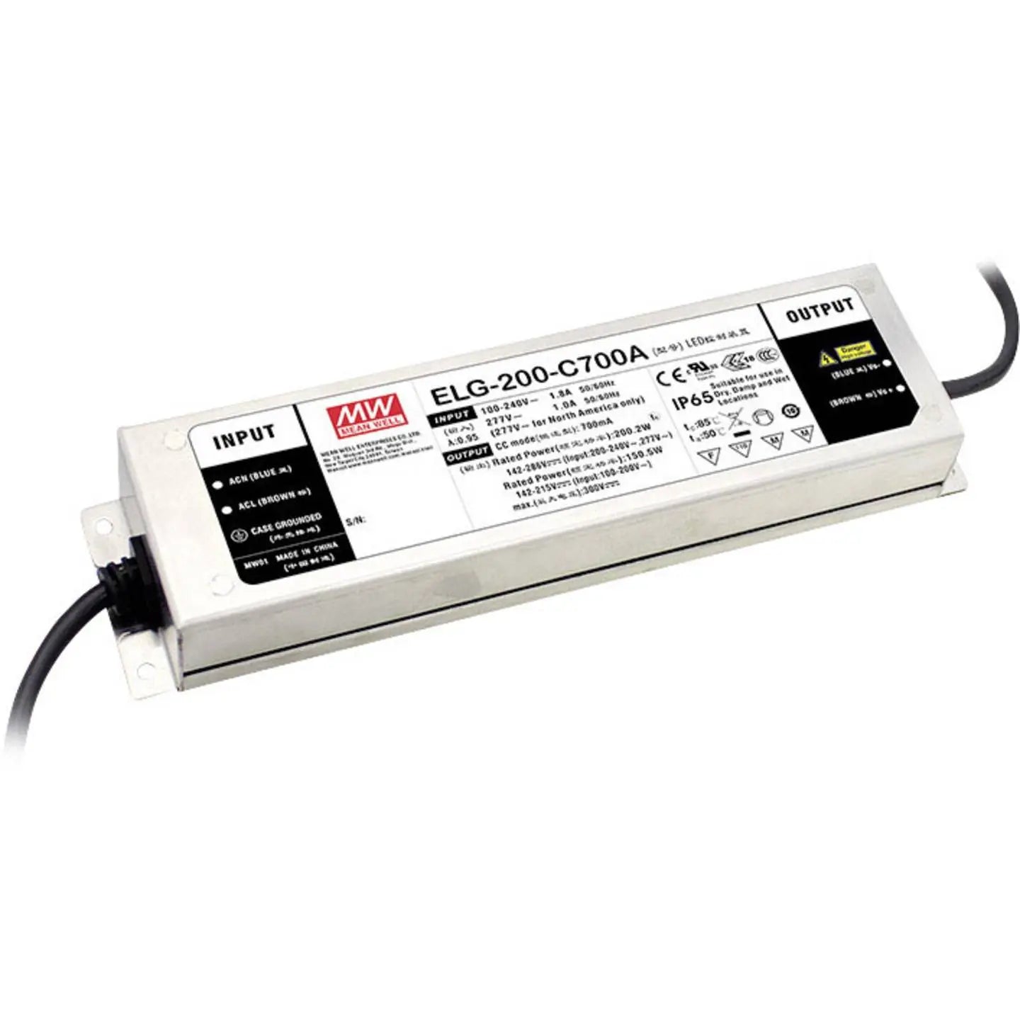 B-Ware Mean Well Led Treiber Elg Netzteil Konstantstrom Dali Ip67 Metall 230 V 4 Stück - 4021087045551