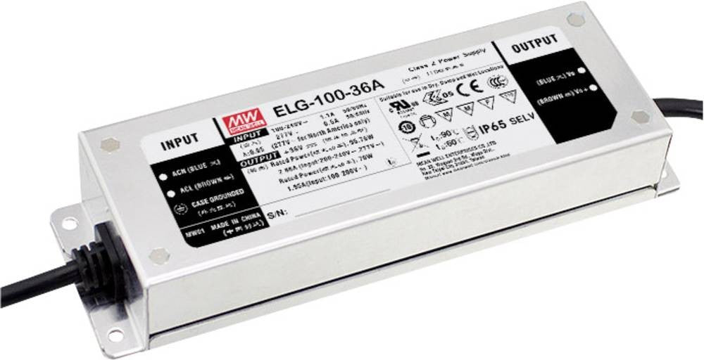 MEAN WELL LED-Treiber 24 V LED-Treiber Ausgang 24V / 4A Dimmbar Konstantstrom - 4711287440019