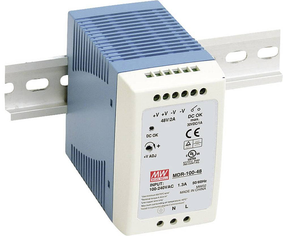 Mean Well Mdr 100 24 Hutschienen Netzteil Schaltnetzteil Trafo Treiber Montage B-Ware - 4021087020978