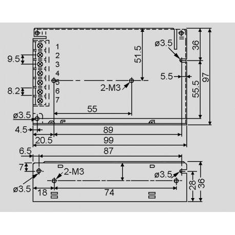 B-Ware Mean Well Netzteile Der Serie Rd 50 Snt Case 53 W +5/+24 V 2 Phaseneingang 5 Stück - 4711287433974