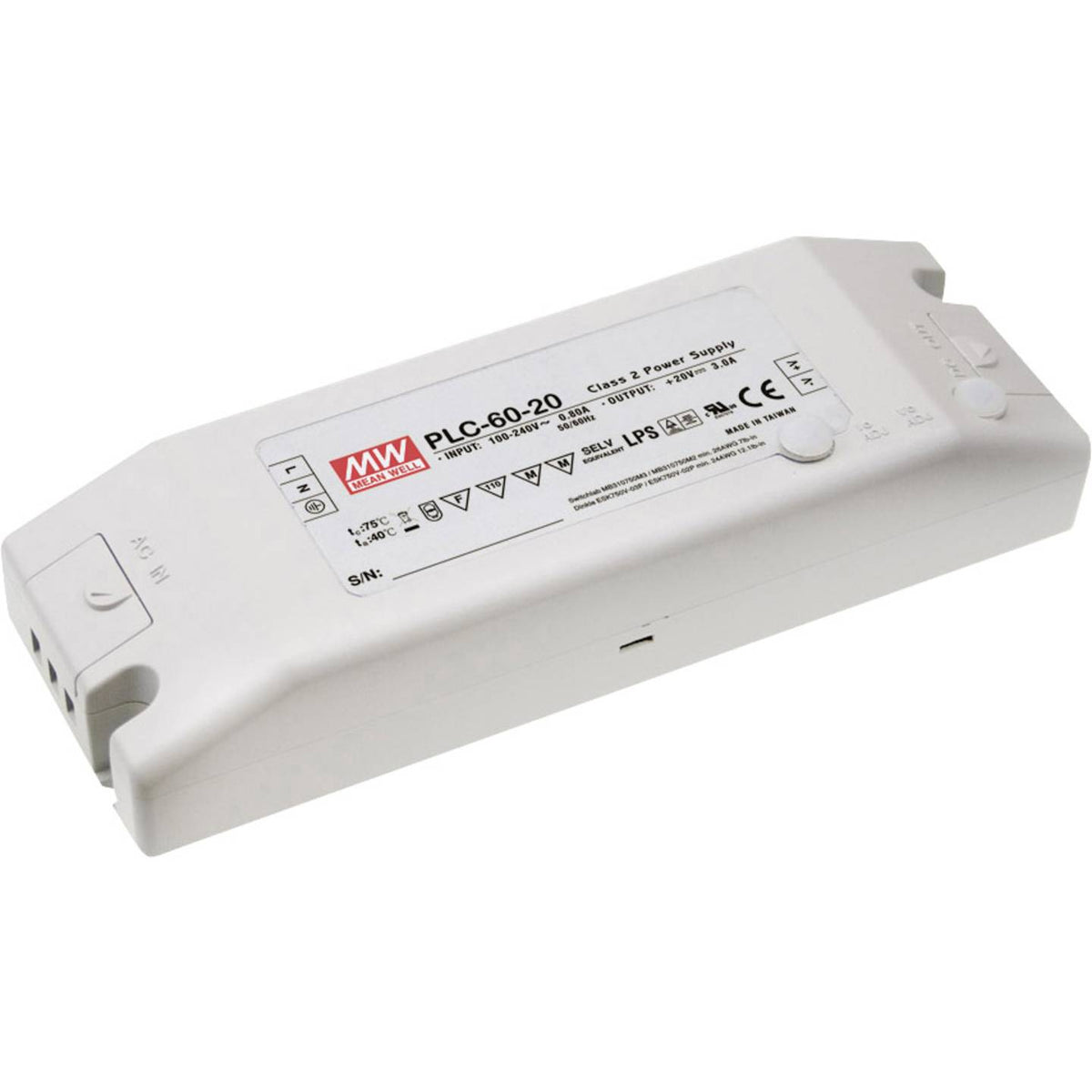 MEAN WELL LED Treiber Netzteil Konstantspannung Trafo Stromversorgung Kunststoff - 4711287460413