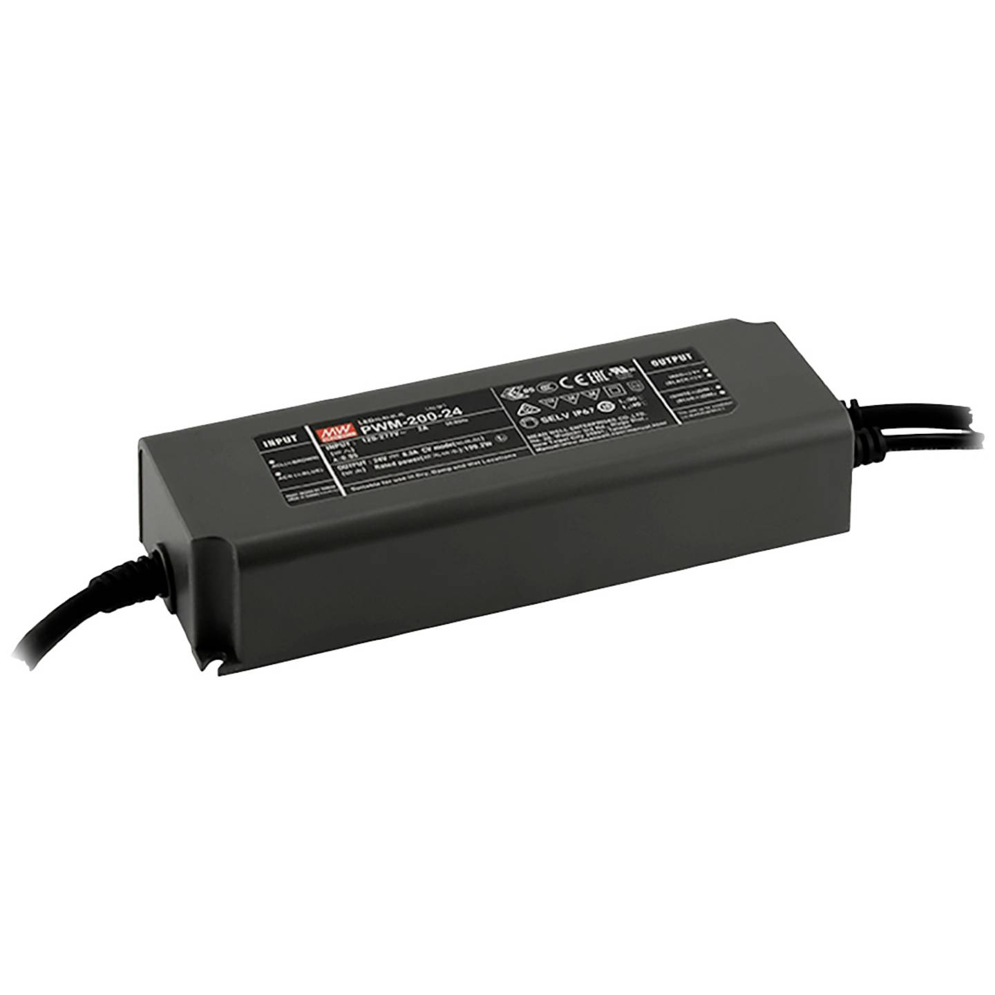 B-Ware Mean Well Pwm 200 Ip67 Led Trafo Netzteil Treiber 24 V 8 A Dimmbar Beleuchtung - 4021087075565