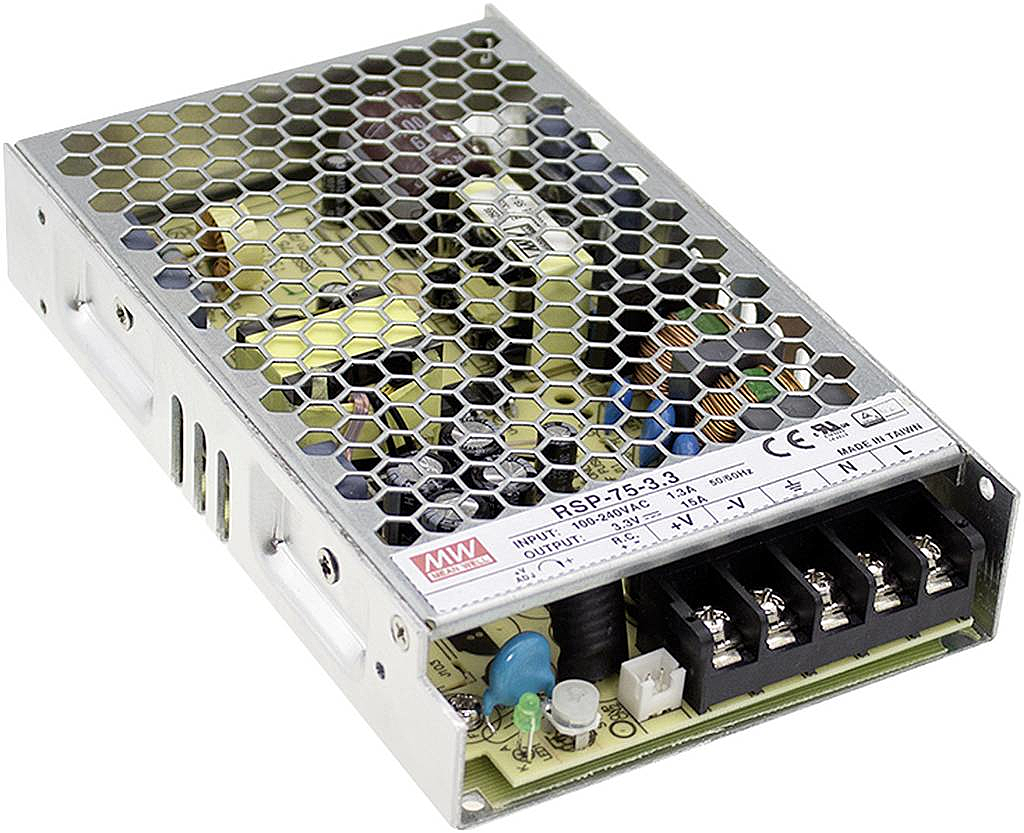 B-Ware Mean Well Rsp 75 7.5 Ac/Dc Netzteilbaustein Geschlossen 15 A 49 W 3.3 V/Dc 2 Stück - 4021087013598