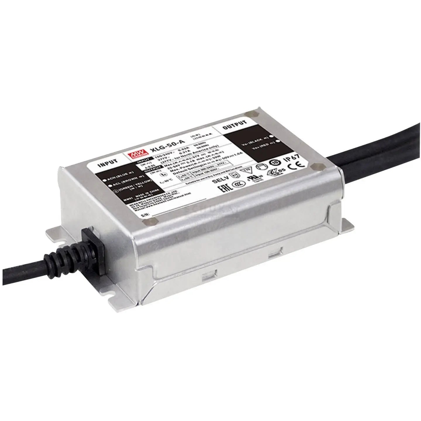 B-Ware Mean Well Led Treiber Netzteil Schaltnetzteil Konstantleistung Ip67 Metall 50 W - 4711287456775