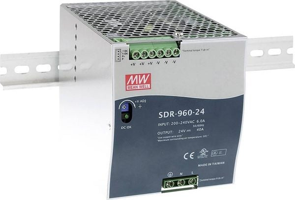 B-Ware Mean Well Sdr 960 48 Netzteil Stromversorgung 48 V Dc 20 A 960 W 1 Ausgang 1 St  - 4711287422459