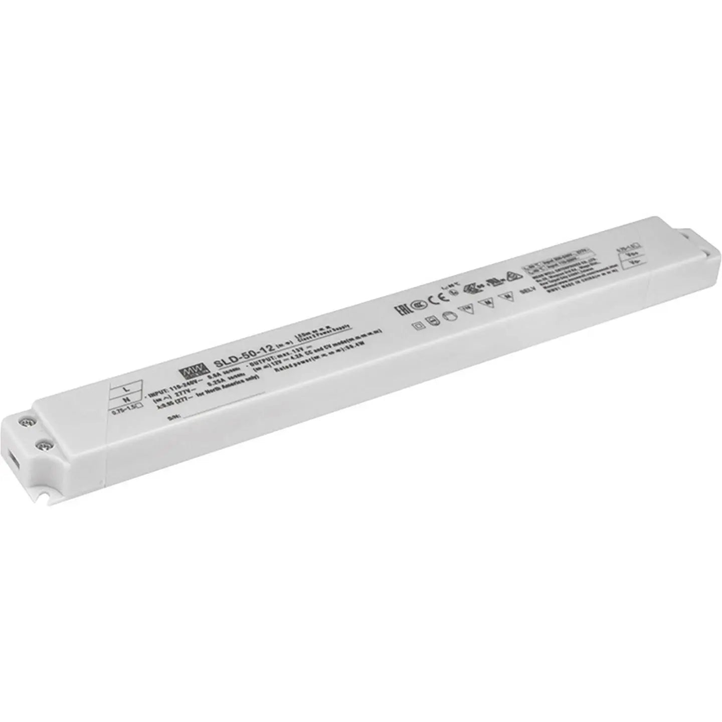 B-Ware Mean Well Led Treiber Netzteil Konstantspannung Weiß Möbelzulassung Sld 50 24 - 4711287445557