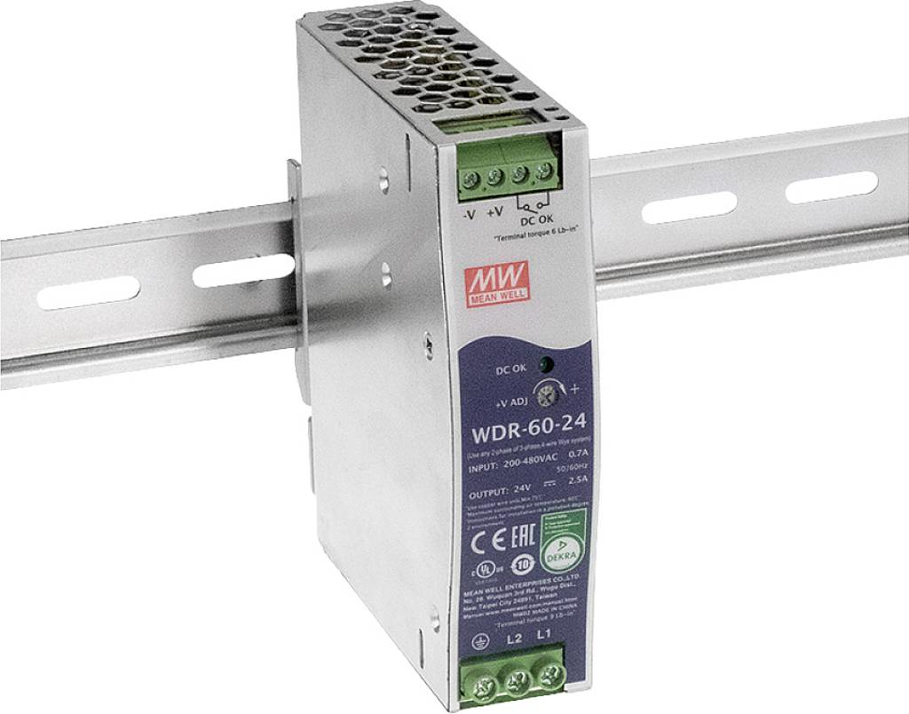 B-Ware Mean Well Wdr 60 5 Hutschienen Netzteil Netzteil Einbaunetzteil Netzgerät - 4021087057028