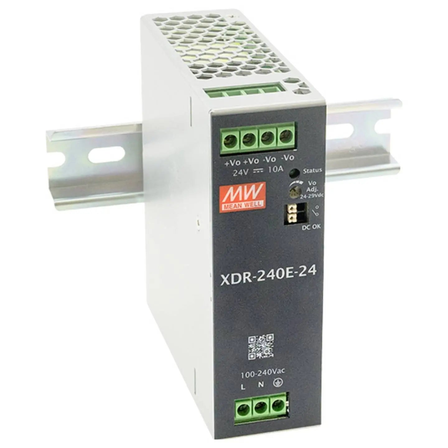 B-Ware Mean Well Hutschienen Netzteil Stromversorgung Xdr 240 E 12 Din Rail 12 V 20 A 240 W - 4021087106719