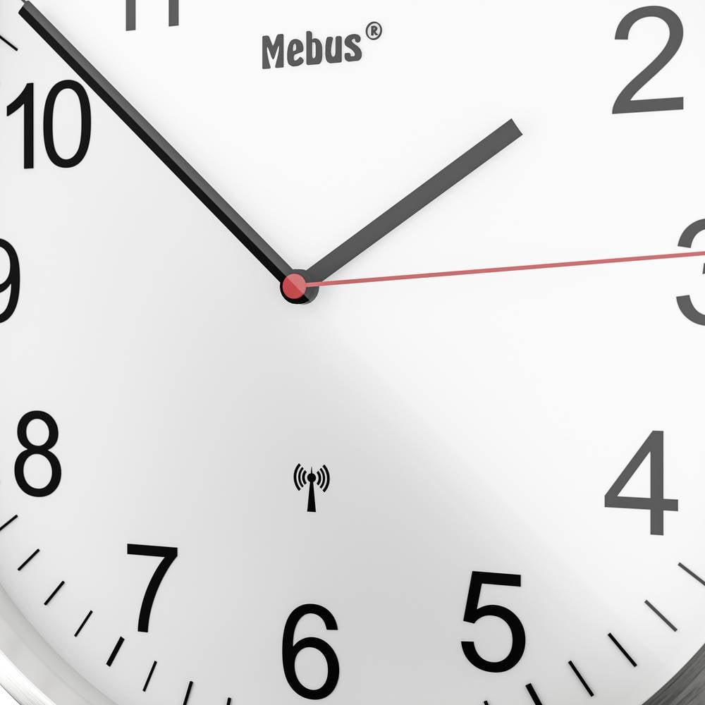 Mebus 19411 Funk Wanduhr Uhr Hängeuhr Funkuhr Küchenuhr578