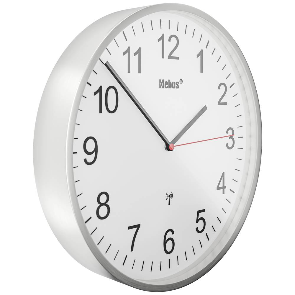 Mebus 19411 Funk Wanduhr Uhr Hängeuhr Funkuhr Küchenuhr578