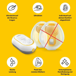 B-Ware Medela Milchpumpe Pumpe Freestyle Mini Handsfree Doppelpumpe Siehe Text/Foto