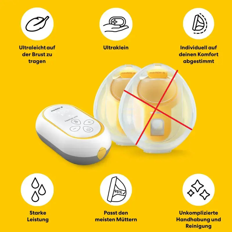 B-Ware Medela Milchpumpe Pumpe Freestyle Mini Handsfree Doppelpumpe Siehe Text/Foto - 7610472881231