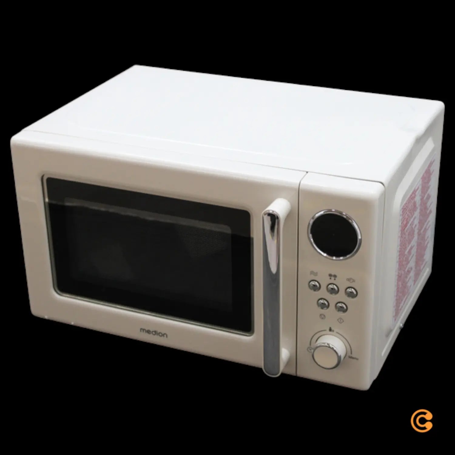 B-Ware Medion Md15000 Mikrowelle Solo Retro Mikrowellenofen Beige 800 W Siehe Text/Foto - 4061275225945