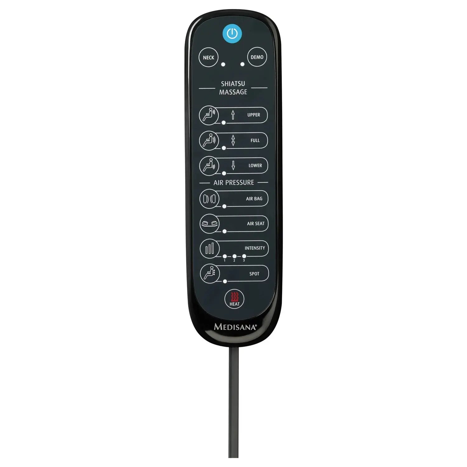 B-Ware Medisana Massagegerät Sitzauflage Massagesitz Rücken Nacken Komfort Schwarz 60 W - 4015588889950
