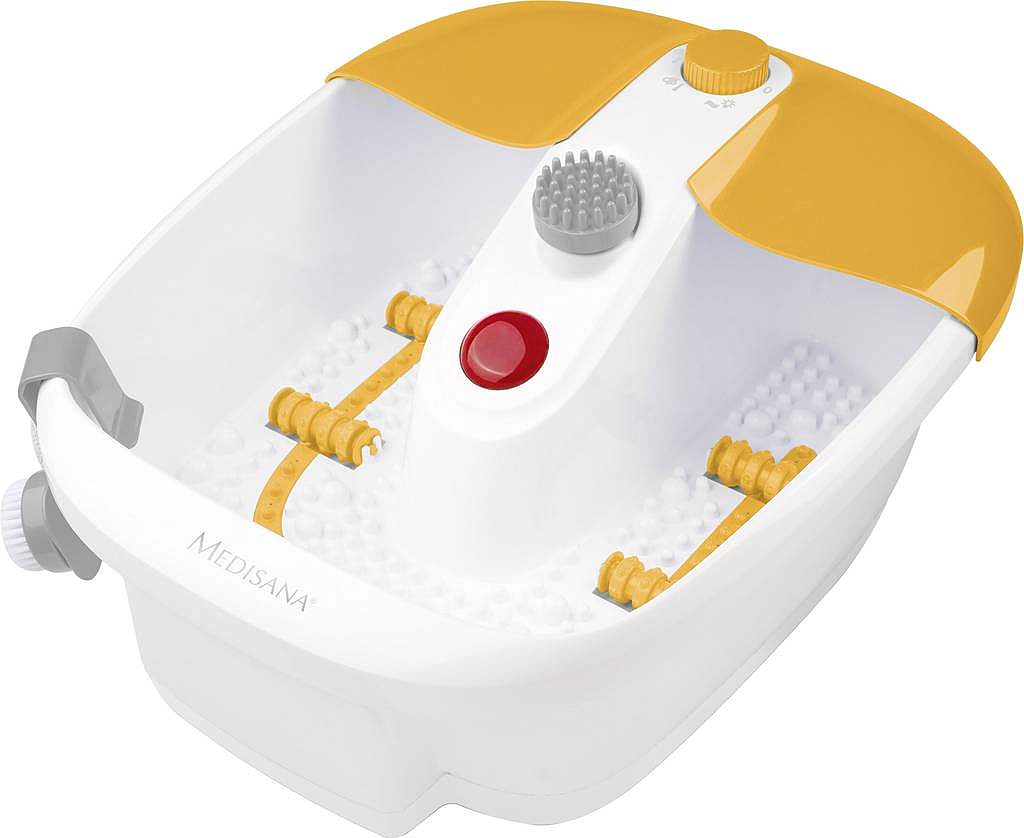 Medisana Fs 883 Fußsprudelbad Vibrationsmassage Rotlichtfeld Weiß, Orange B-Ware - 4015588883873