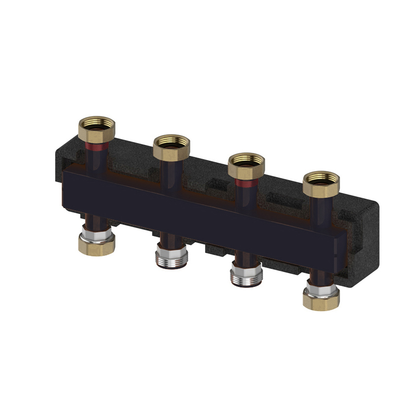 Meibes Verteilerbalken Modul Heizkreise Verteiler 3 Schwarz M66301.2  B-Ware - 4016715009111