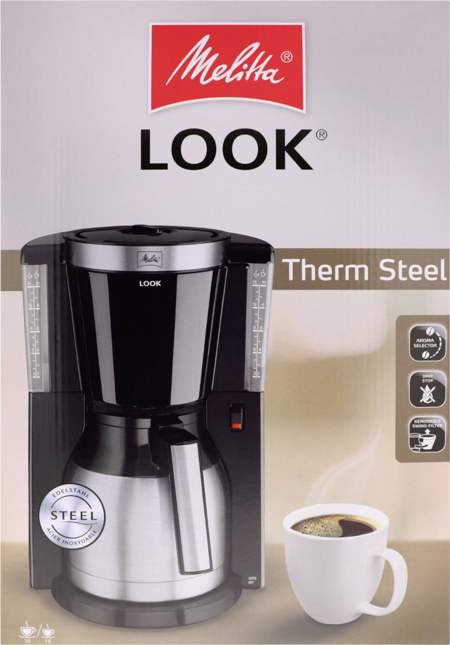 Melitta Look Iv Melitta Look Iv K Kaffeemaschine Fassungsvermögen 8 Isolierkanne B-Ware - 4006508214877
