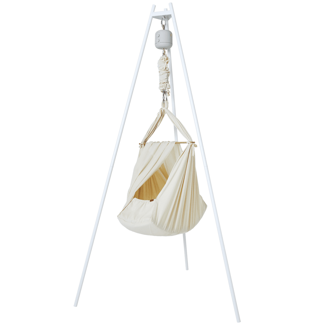 Membantu Federwiege Set Babywiege Motor Natur Ständer Federwiege Komplettset  B-Ware - 5707582026323