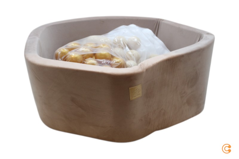 Meow Baby Bällebad Pool Kinder Spielbecken Beige Rund Bälle Siehe Text/Foto C-Ware - 5903631288098
