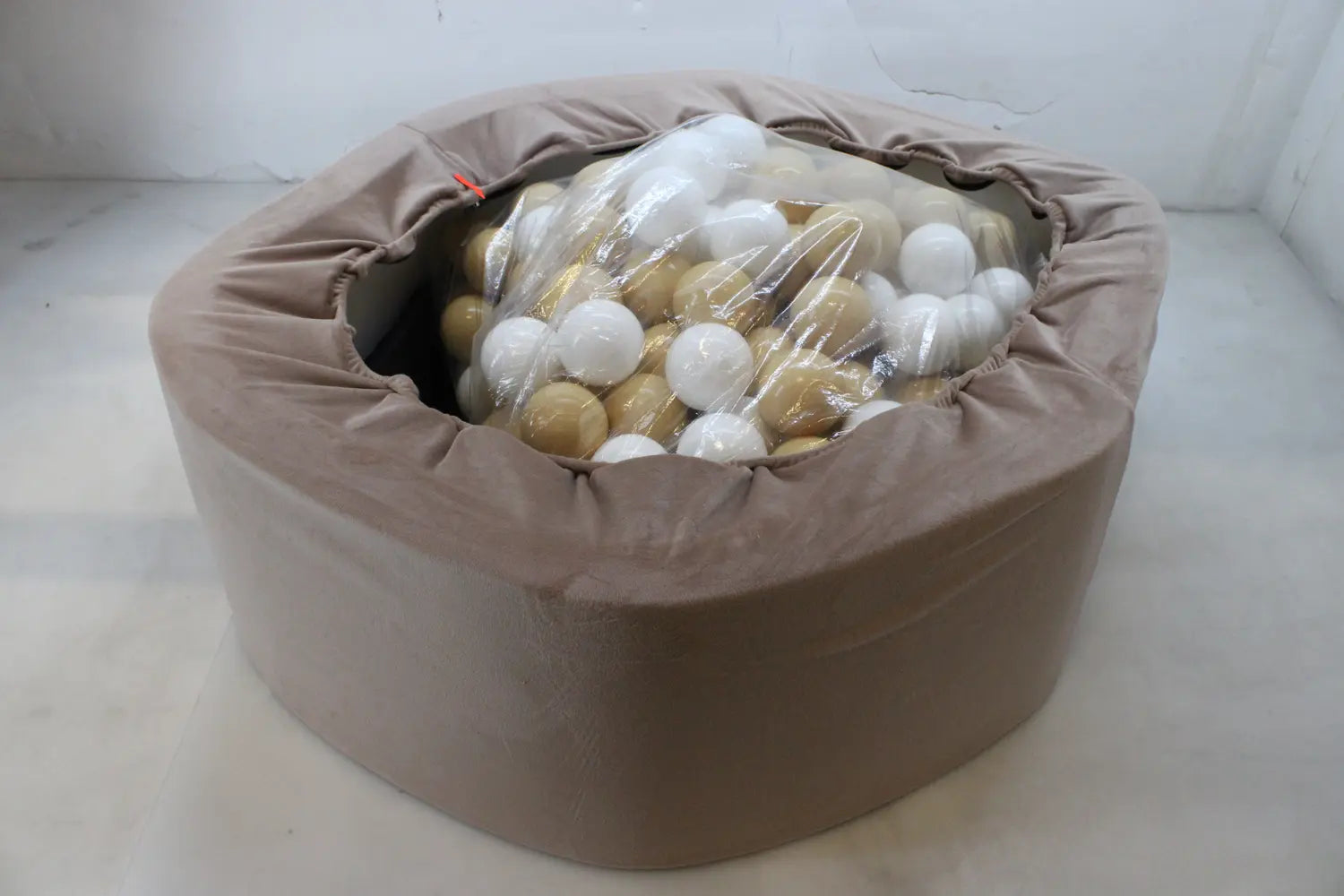 D-Ware Meowbaby Bällebad Ballpool Kinderpool Bälle Beige Weiß 200 Stück Defektware - 5903631288159