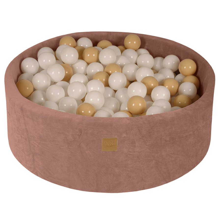 Meowbaby Bällebad Ballpool Kinderpool Bälle Beige Weiß 200 Stück 90x30cm Ball B-Ware - 5903631288159