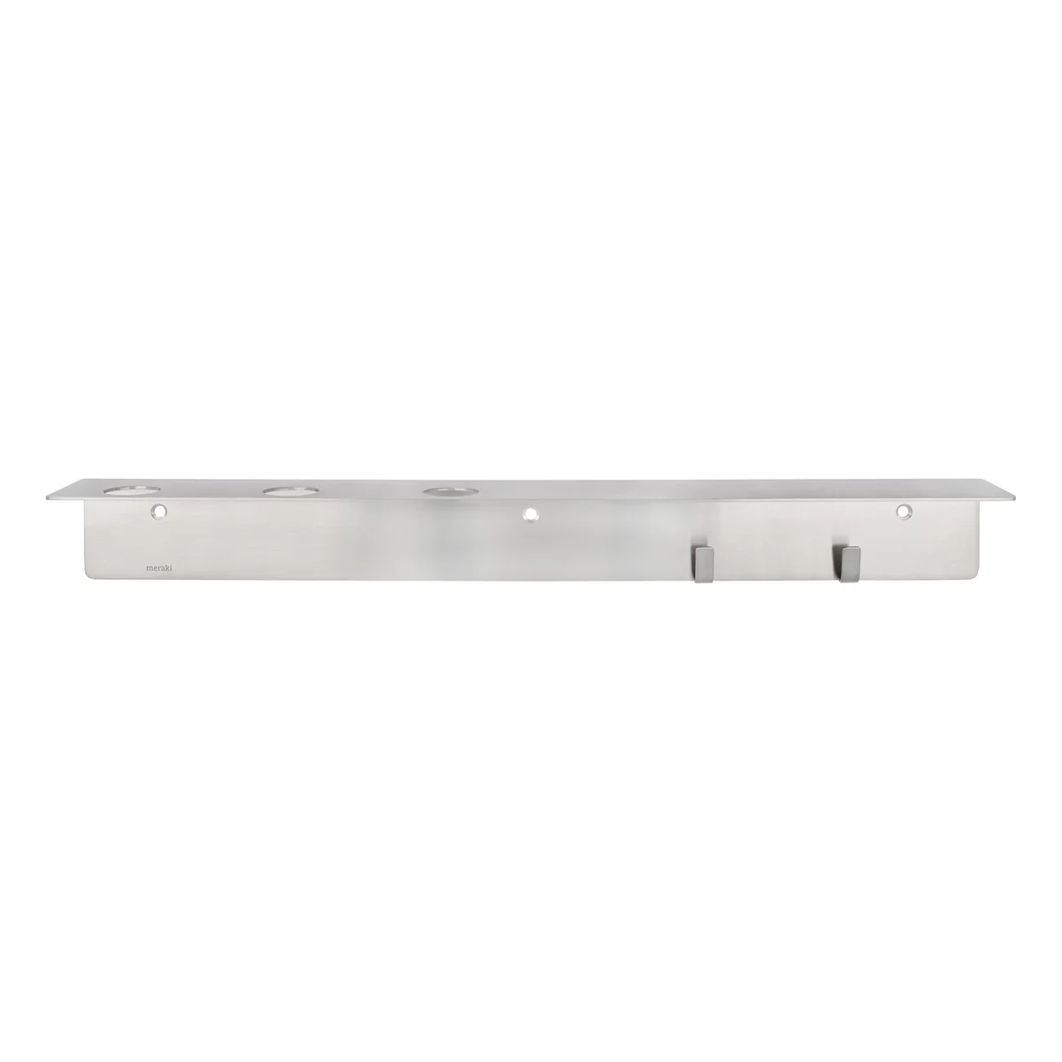 Meraki Regal Flaschenhalter Hakenleiste Küchenregal Gebürstetes Silber Finish B-Ware - 5707644833876
