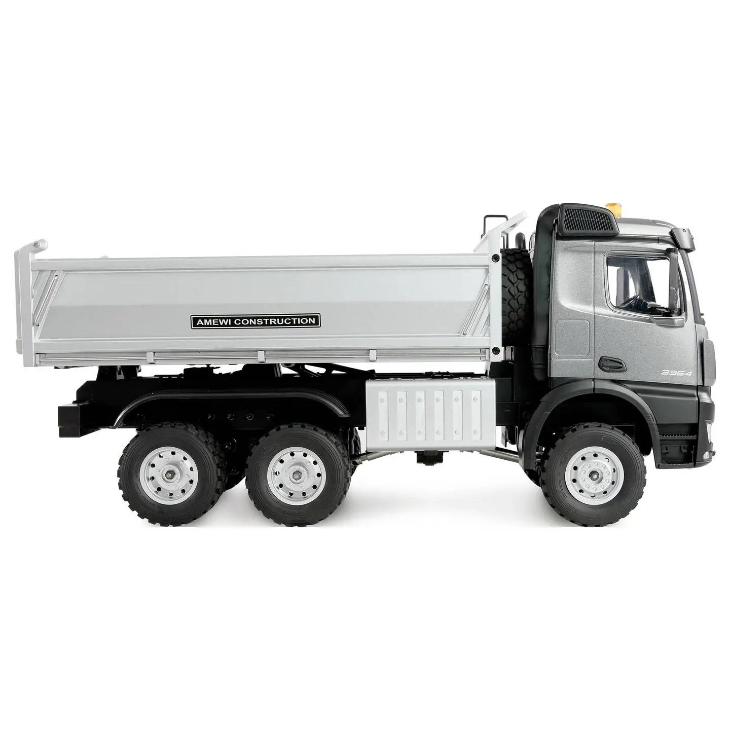 D-Ware Amewi Mercedes Benz Arocs Kipper Rc Lkw Modell 1:14 Rtr 6x6 Grau Defektware - 4262408976431