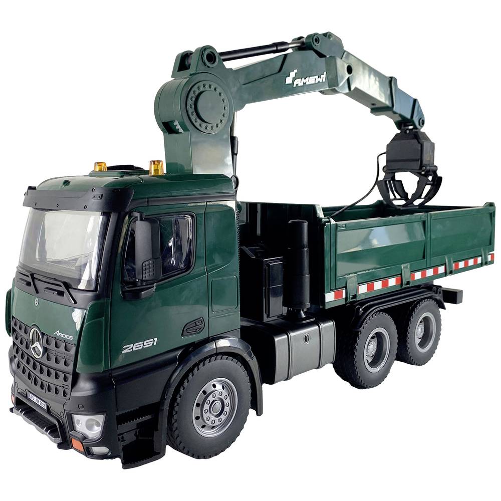 Amewi 22568 Arocs Kranwagen 1:14 Elektro RC Modell-LKW Modellauto RC Modell-Auto - 4260768510012