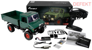 D-Ware Amewi 22632 Unimog Basic Grün 1:12 Elektro Rc Modell Lkw Modelltruck Defektware
