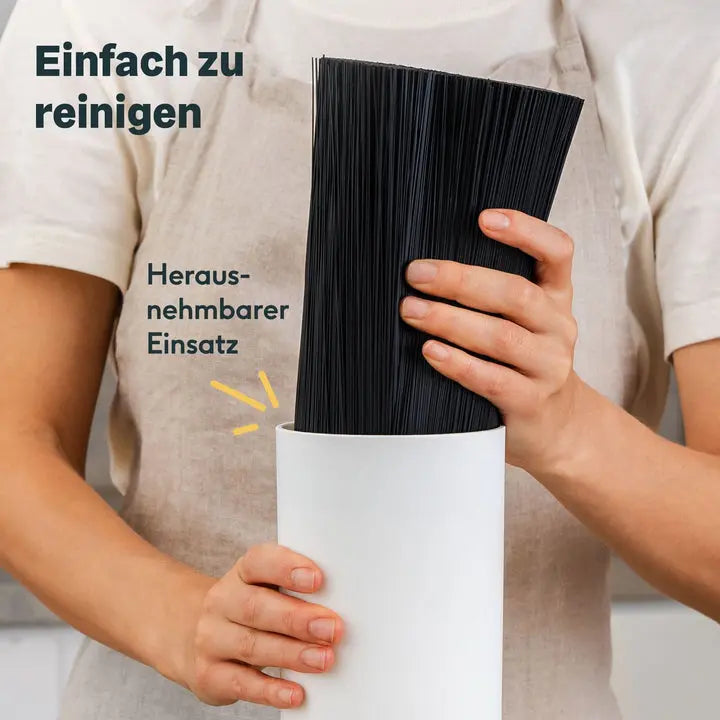 B-Ware Silberthal Messerblock Halter Aufbewahrung Messer Weiß Edelstahlring Flexibel
