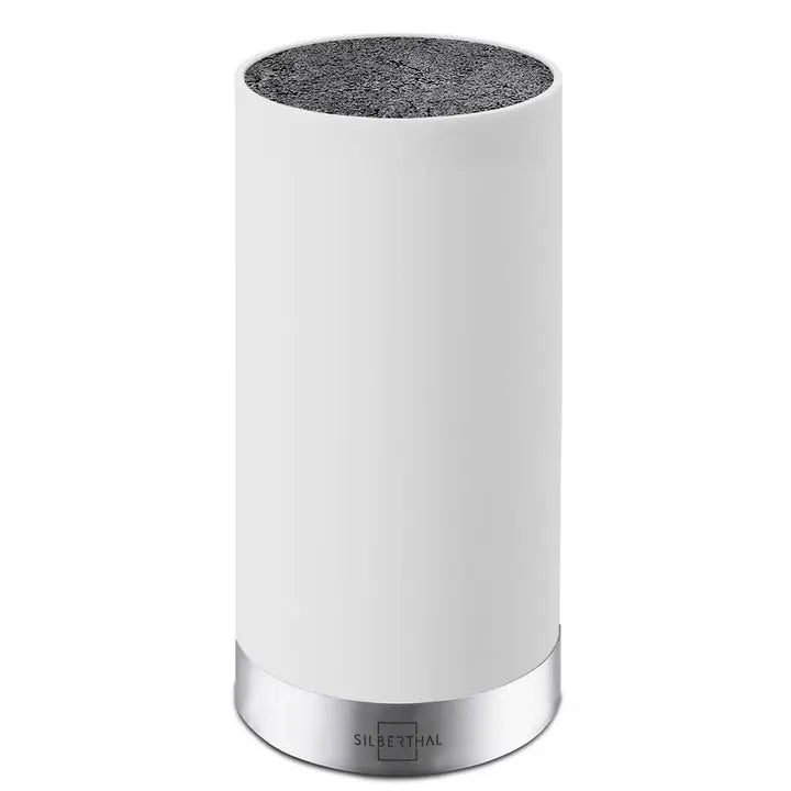 B-Ware Silberthal Messerblock Halter Aufbewahrung Messer Weiß Edelstahlring Flexibel  - 4260470461220