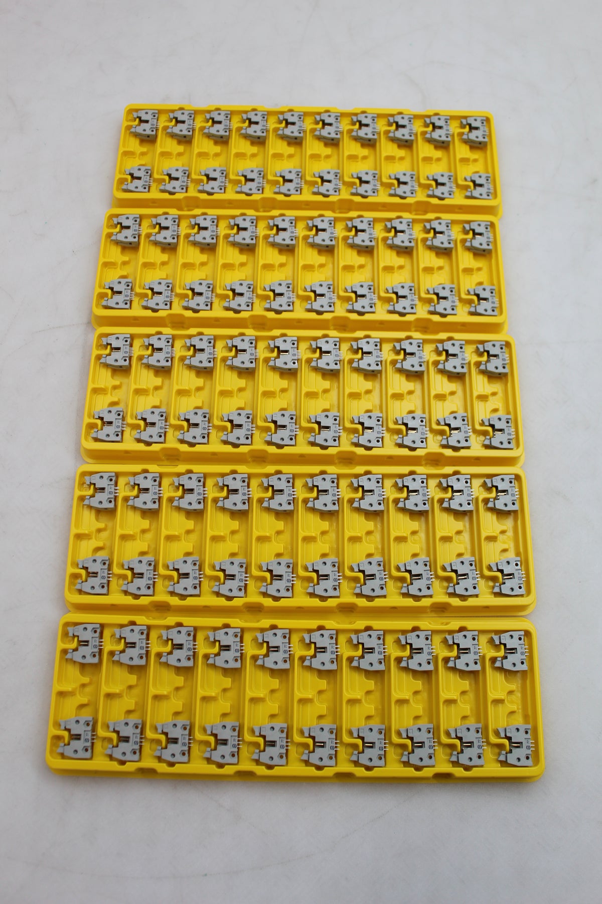 Harting Messerleiste Stiftleiste Leiterplatten grau 6pol 2 Reihen 100 STÜCK - 2050009673482